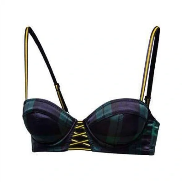 Puma x Fenty by Rihanna plaid satin bra - Picture 5 of 14